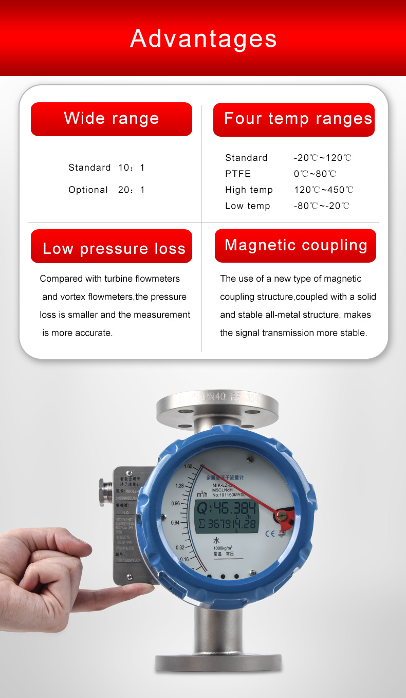 metal tube flowmeter advantage rotameter advantage