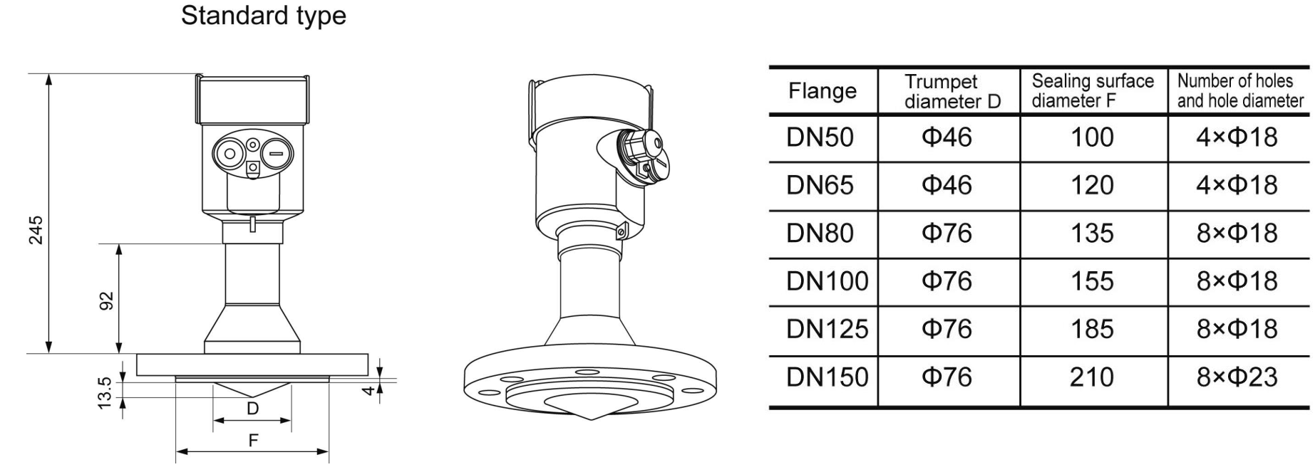 radar level transmitter price tank radar level transmitter