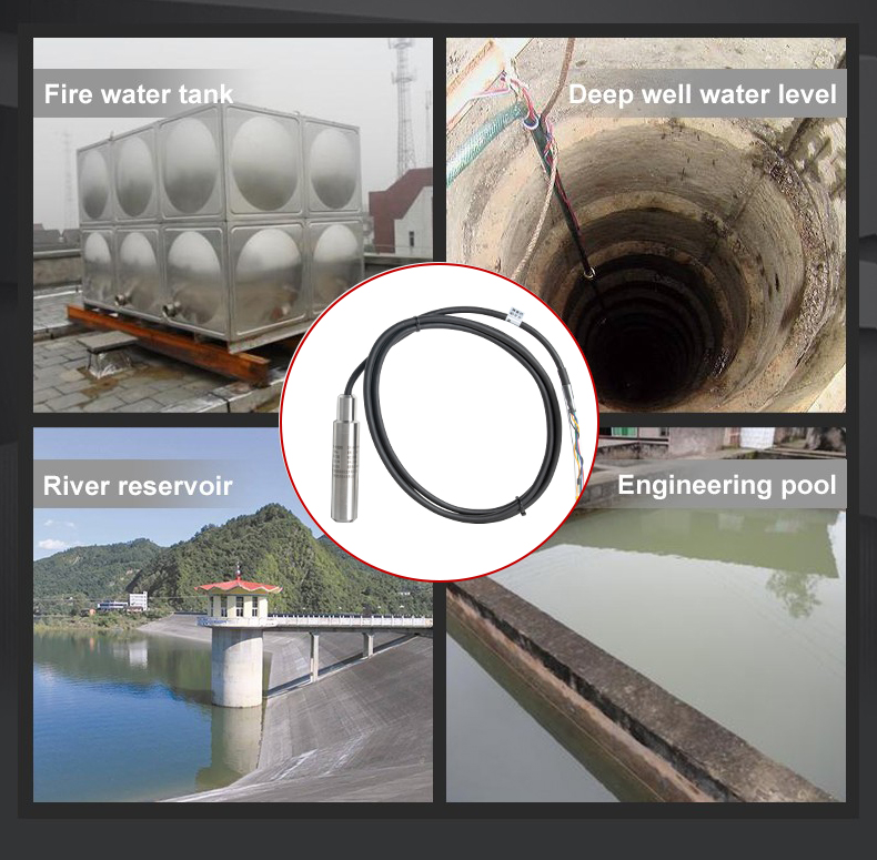 water level sensor application SUP-P260-M4 Submersible level transmitter application